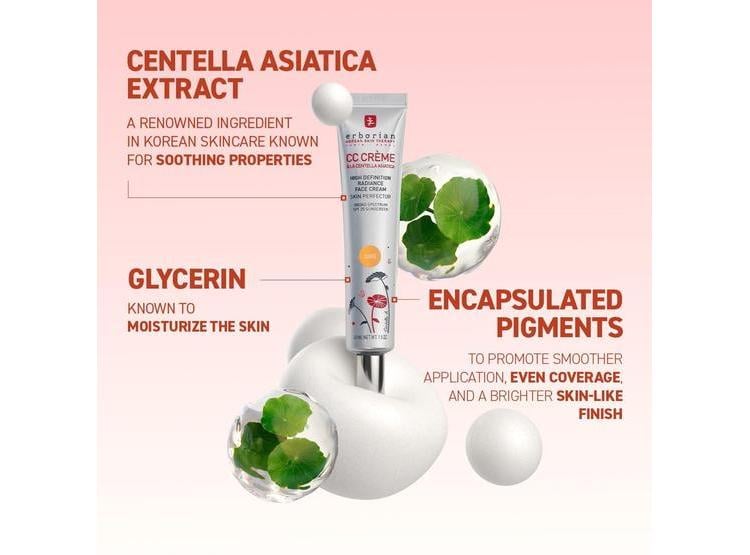 ERBORIAN CC CREAM SPF 25 HÍBRIDA: UNIFICA E HIDRATA CON ACABADO NATURAL Y LUMINOSO - 3