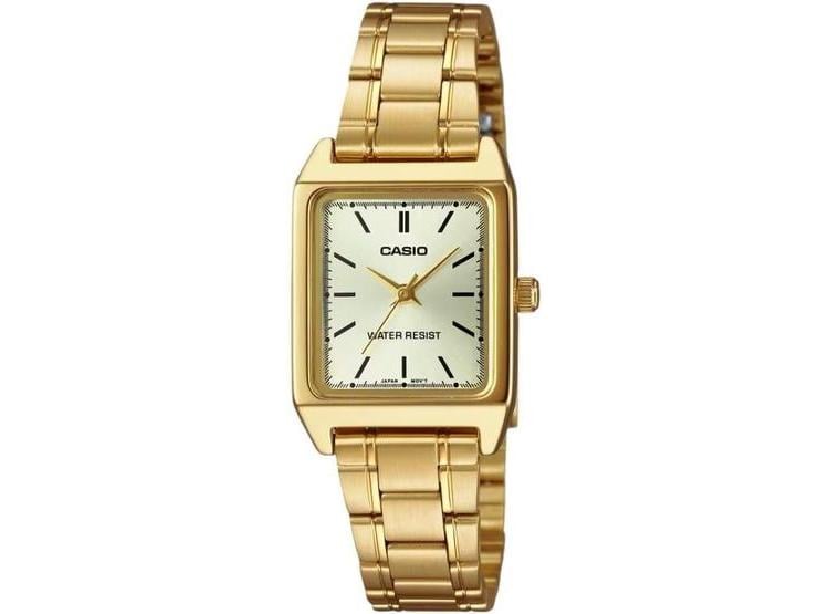 RELOJ CASIO PARA MUJER, MODELO LTP-V007G-9E, COLOR DORADO, DISEÑO ELEGANTE Y BATERÍA CR2032 INCLUIDA - 1