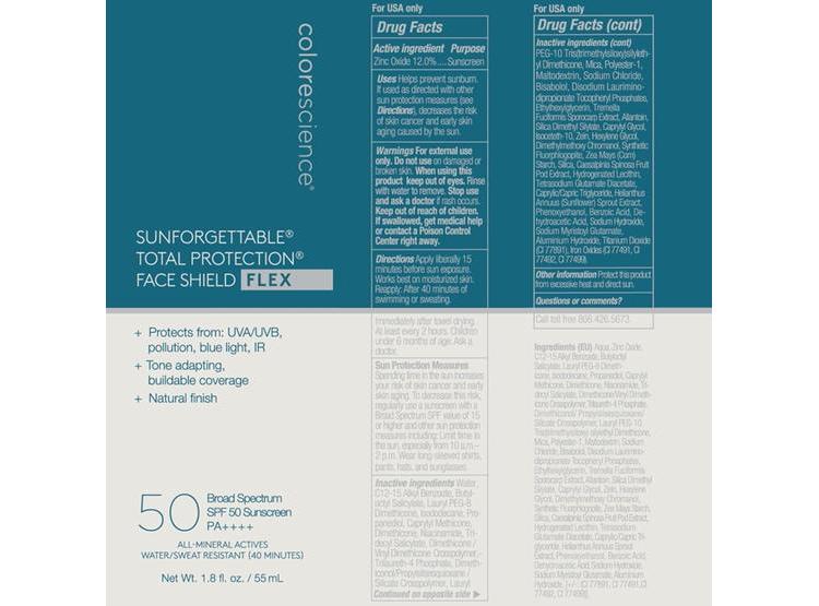 COLORESCIENCE PROTECTOR FACIAL TOTAL PROTECTION SPF 50 CON COBERTURA ADAPTABLE Y ACABADO DEMI-MATE - 2