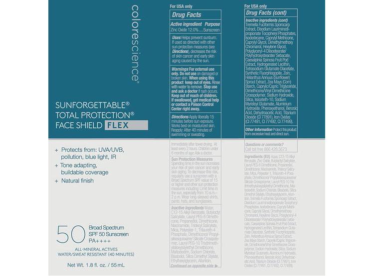 PROTECTOR SOLAR FACIAL COLORESCIENCE FLEX SPF 50 ÓXIDO ZINC 12% 53ML - 2