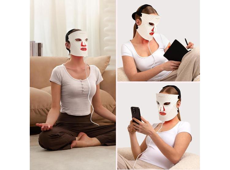 MASCARILLA LED WAVYTALK PARA TRATAMIENTO FACIAL ANTIEDAD, ANTIACNÉ Y REJUVENECIMIENTO CON LUCES ROJA, AZUL Y ÁMBAR - 7
