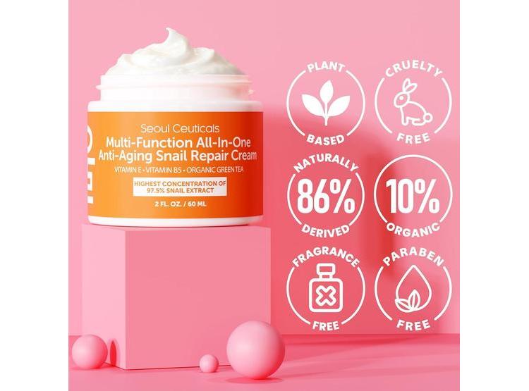 SEOULCEUTICALS CREMA HIDRATANTE MUCINA DE CARACOL 97.5% 60ML - 3