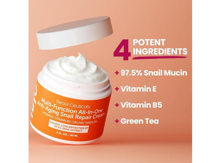 SEOULCEUTICALS CREMA HIDRATANTE MUCINA DE CARACOL 97.5% 60ML - 4