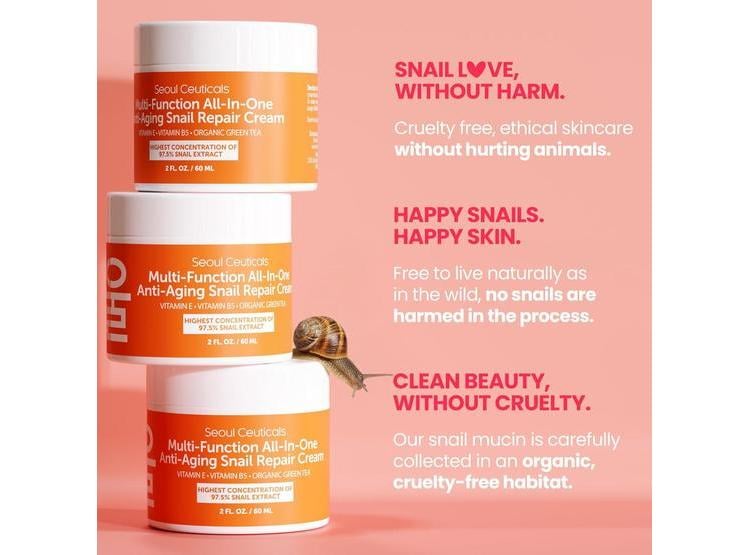 SEOULCEUTICALS CREMA HIDRATANTE MUCINA DE CARACOL 97.5% 60ML - 6