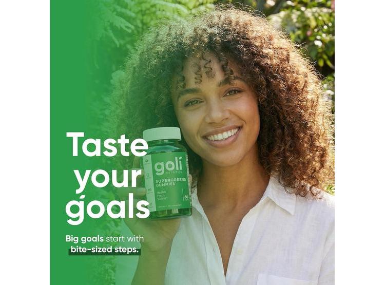GOMITAS GOLI SUPERGREENS CON PROBIÓTICOS, VITAMINAS A, B6, B12, VEGANAS, SIN GLUTEN, CON EXTRACTO DE ALCACHOFA Y ESPIRULINA - 4