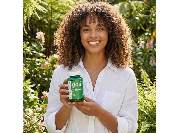 GOMITAS GOLI SUPERGREENS CON PROBIÓTICOS, VITAMINAS A, B6, B12, VEGANAS, SIN GLUTEN, CON EXTRACTO DE ALCACHOFA Y ESPIRULINA - 6