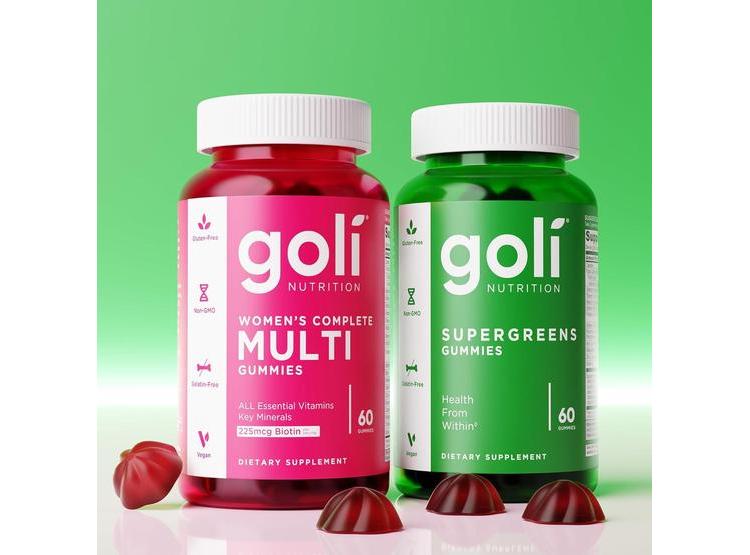 GOMITAS GOLI SUPERGREENS CON PROBIÓTICOS, VITAMINAS A, B6, B12, VEGANAS, SIN GLUTEN, CON EXTRACTO DE ALCACHOFA Y ESPIRULINA - 7