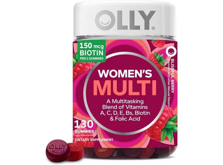 OLLY MULTIVITAMINAS MUJER GUMMY, VITAMINAS A, D, C, E, BIOTINA, ÁCIDO FÓLICO, SABOR BERRY, DURACIÓN 65 DÍAS - 1