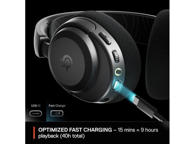 AURICULARES INALÁMBRICOS GAMING STEELSERIES ARCTIS NOVA 3X CON APP, BATERÍA 40HR, BLUETOOTH, MULTI-PLATAFORMA - 4