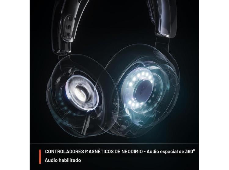 STEELSERIES ARCTIS NOVA PRO WIRELESS, AURICULARES GAMING ALTA FIDELIDAD, CANCELACIÓN DE RUIDO, CLEARCAST GEN 2 MIC - 3