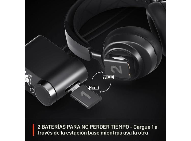 STEELSERIES ARCTIS NOVA PRO WIRELESS, AURICULARES GAMING ALTA FIDELIDAD, CANCELACIÓN DE RUIDO, CLEARCAST GEN 2 MIC - 4