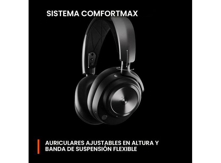STEELSERIES ARCTIS NOVA PRO WIRELESS, AURICULARES GAMING ALTA FIDELIDAD, CANCELACIÓN DE RUIDO, CLEARCAST GEN 2 MIC - 8