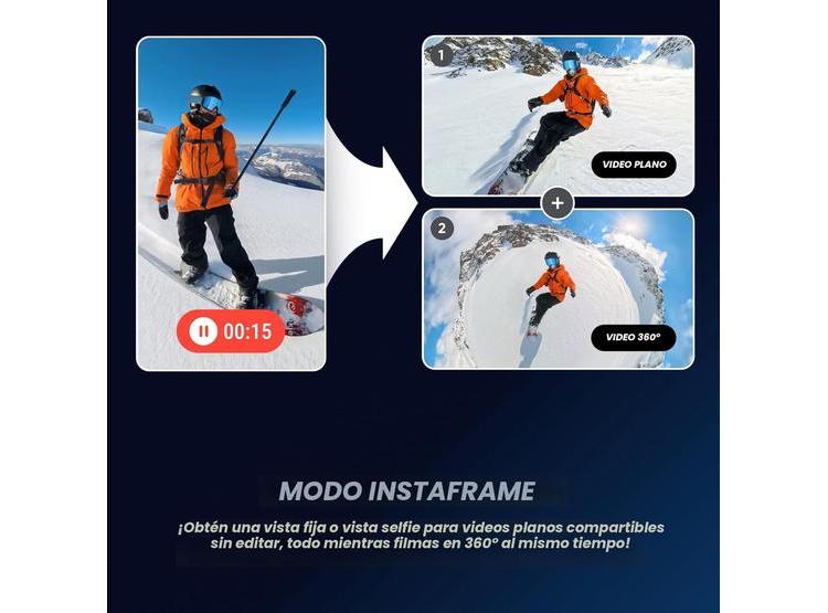 INSTA360 X5: CÁMARA DE ACCIÓN 8K SUMERGIBLE, TRIPLE CHIP AI, ESTABILIZACIÓN Y LENTES REEMPLAZABLES - 4