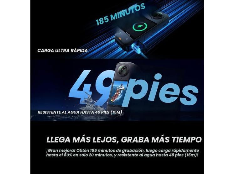 INSTA360 X5: CÁMARA DE ACCIÓN 8K SUMERGIBLE, TRIPLE CHIP AI, ESTABILIZACIÓN Y LENTES REEMPLAZABLES - 6