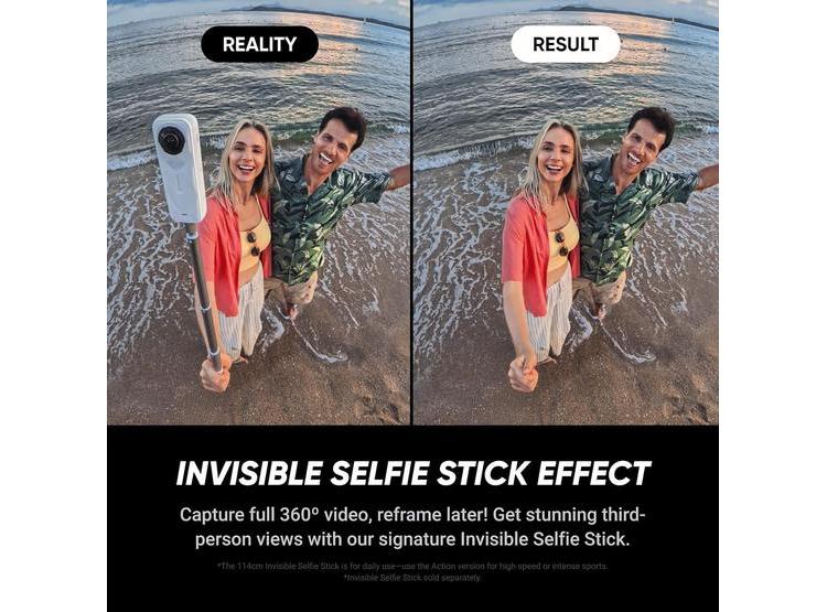 INSTA360 X5 SATIN WHITE: CÁMARA DE ACCIÓN 8K 360°, RESISTENTE AL AGUA, LENTES INTERCAMBIABLES, ESTABILIZACIÓN - 3