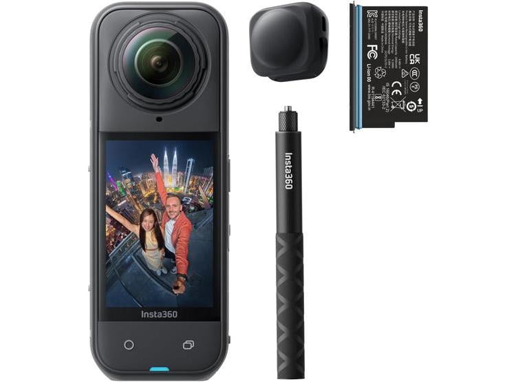 INSTA360 X5 - CÁMARA DE ACCIÓN 8K 360° IMPERMEABLE, LENTES REEMPLAZABLES, STICK INVISIBLE, ESTABILIZACIÓN AVANZADA - 1