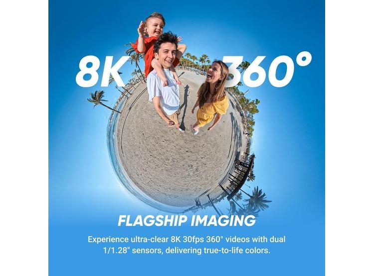INSTA360 X5 - CÁMARA DE ACCIÓN 8K 360° IMPERMEABLE, LENTES REEMPLAZABLES, STICK INVISIBLE, ESTABILIZACIÓN AVANZADA - 2