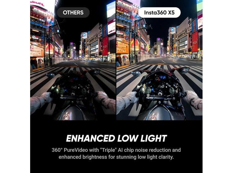 INSTA360 X5 - CÁMARA DE ACCIÓN 8K 360° IMPERMEABLE, LENTES REEMPLAZABLES, STICK INVISIBLE, ESTABILIZACIÓN AVANZADA - 3