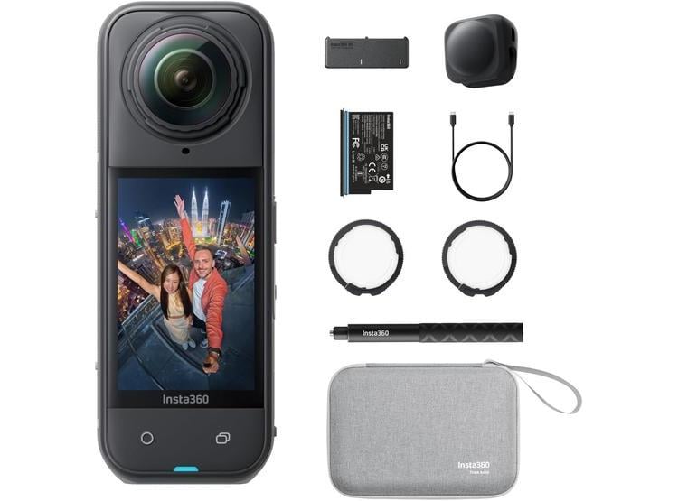 INSTA360 X5 ESSENTIALS BUNDLE - CÁMARA 360° 8K, ESTABILIZACIÓN, LENTE REEMPLAZABLE, BATERÍA 208 MIN - 1