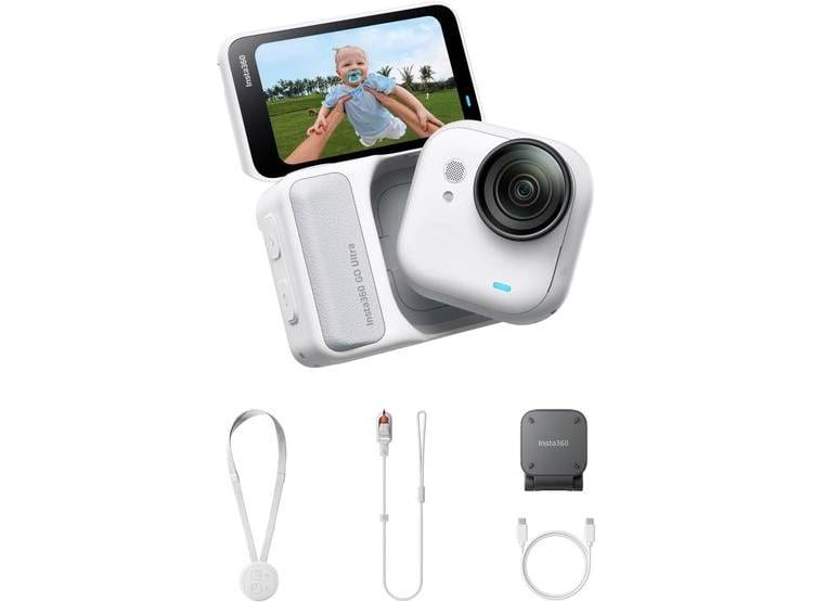 INSTA360 GO ULTRA - CÁMARA PORTÁTIL DE VLOGS 4K, MANOS LIBRES, SENSOR AVANZADO Y GRAN DURACIÓN DE BATERÍA PARA DEPORTES - 1