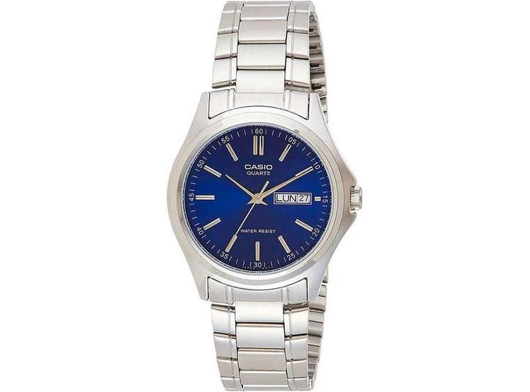 RELOJ ANALÓGICO PARA HOMBRE CASIO MTP1239D-2A CON DISEÑO METÁLICO ELEGANTE Y FUNCIÓN DE DÍA Y FECHA - 1
