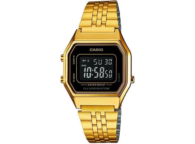 RELOJ CASIO MUJER LA680WGA-1B DORADO CON ALARMA DIARIA, SEÑAL HORARIA Y CALENDARIO AUTOMÁTICO, MECANISMO DE CUARZO - 1