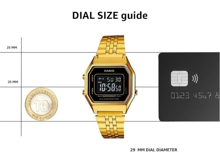 RELOJ CASIO MUJER LA680WGA-1B DORADO CON ALARMA DIARIA, SEÑAL HORARIA Y CALENDARIO AUTOMÁTICO, MECANISMO DE CUARZO - 6