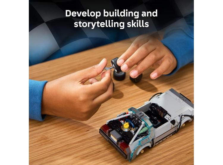 LEGO TIME MACHINE DE REGRESO AL FUTURO, JUGUETE DE CONSTRUCCIÓN CON 2 MODOS Y MINIFIGURAS, PARA NIÑOS DE 9+ AÑOS - 3