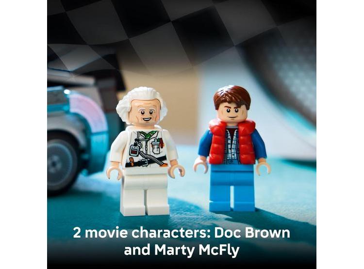 LEGO TIME MACHINE DE REGRESO AL FUTURO, JUGUETE DE CONSTRUCCIÓN CON 2 MODOS Y MINIFIGURAS, PARA NIÑOS DE 9+ AÑOS - 4