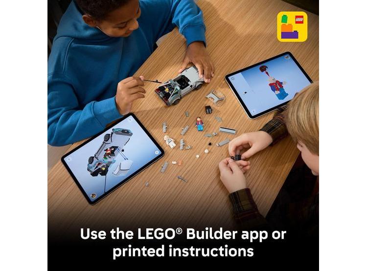 LEGO TIME MACHINE DE REGRESO AL FUTURO, JUGUETE DE CONSTRUCCIÓN CON 2 MODOS Y MINIFIGURAS, PARA NIÑOS DE 9+ AÑOS - 5