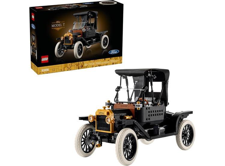 LEGO ICONS FORD MODEL T PARA ADULTOS: DECORACIÓN, AUTÉNTICO MODELO DE AUTO, GRAN REGALO PARA FANÁTICOS DE COCHES - 1