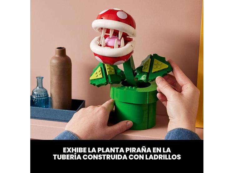 LEGO PIRANHA PLANT DE SUPER MARIO, SET DE CONSTRUCCIÓN PARA DECORACIÓN Y COLECCIÓN PARA ADULTOS - 6