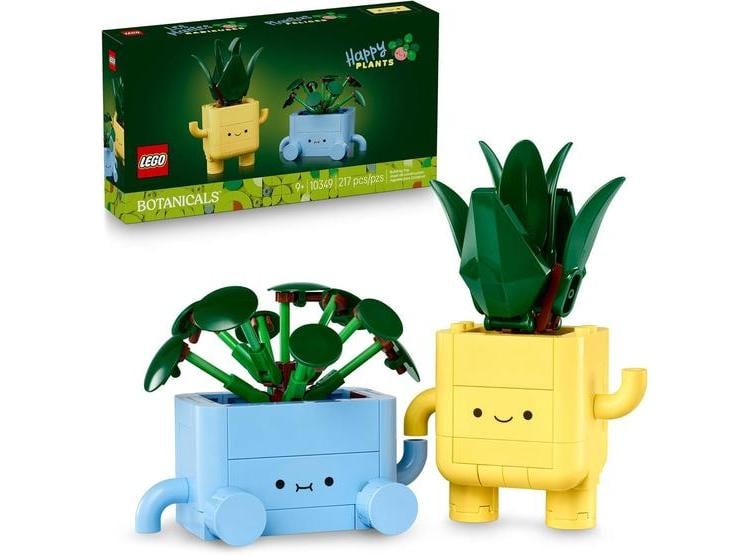 LEGO BOTANICALS HAPPY PLANTS PARA NIÑOS 9+, IDEAL DECOR PARA ESCRITORIO O ESTANTE, REGALO PARA JÓVENES JARDINEROS - 1