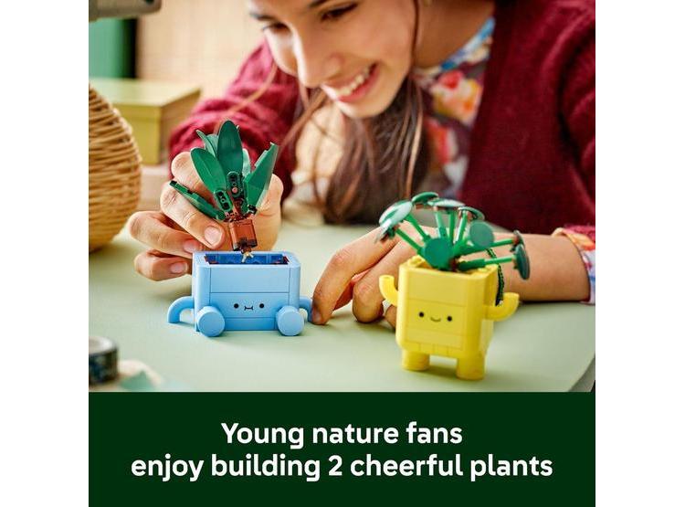 LEGO BOTANICALS HAPPY PLANTS PARA NIÑOS 9+, IDEAL DECOR PARA ESCRITORIO O ESTANTE, REGALO PARA JÓVENES JARDINEROS - 2
