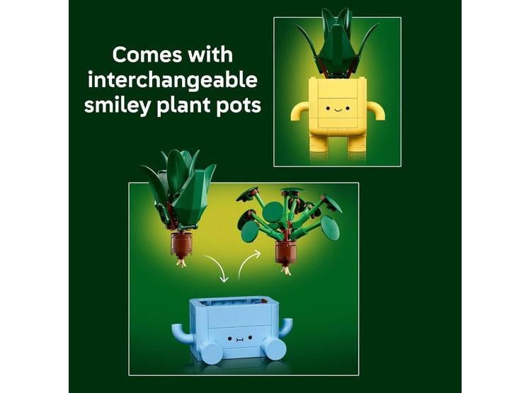 LEGO BOTANICALS HAPPY PLANTS PARA NIÑOS 9+, IDEAL DECOR PARA ESCRITORIO O ESTANTE, REGALO PARA JÓVENES JARDINEROS - 4