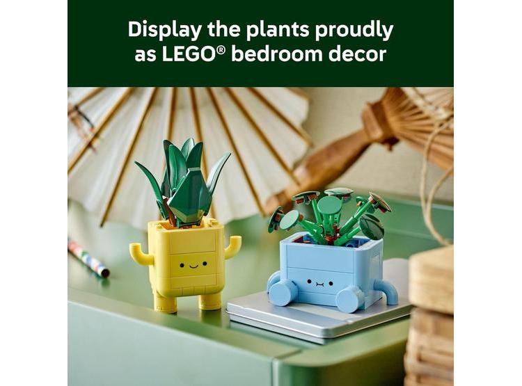 LEGO BOTANICALS HAPPY PLANTS PARA NIÑOS 9+, IDEAL DECOR PARA ESCRITORIO O ESTANTE, REGALO PARA JÓVENES JARDINEROS - 5