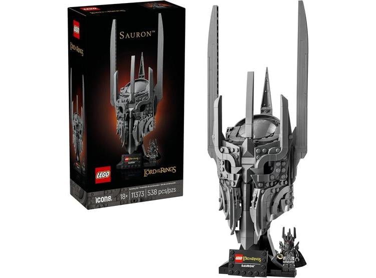 LEGO ICONS THE LORD OF THE RINGS: SAURON'S HELMET - SET CON SAURON, DECORACIÓN PARA FANS ADULTOS DE LOTR - 1