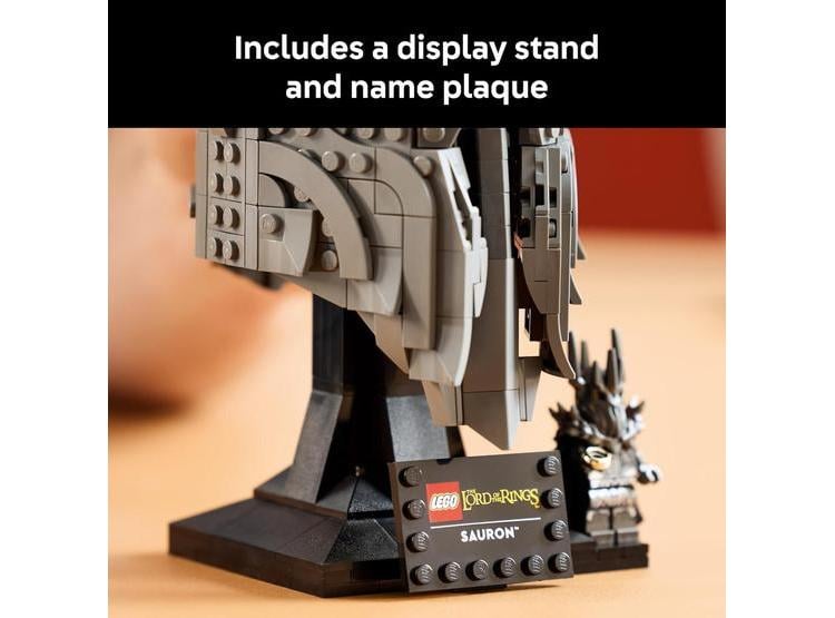 LEGO ICONS THE LORD OF THE RINGS: SAURON'S HELMET - SET CON SAURON, DECORACIÓN PARA FANS ADULTOS DE LOTR - 3