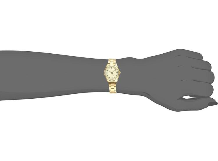 RELOJ ANALÓGICO CASIO PARA MUJER DORADO CON CORREA DE ACERO INOXIDABLE MODELO LTP-V005G-9A - 5
