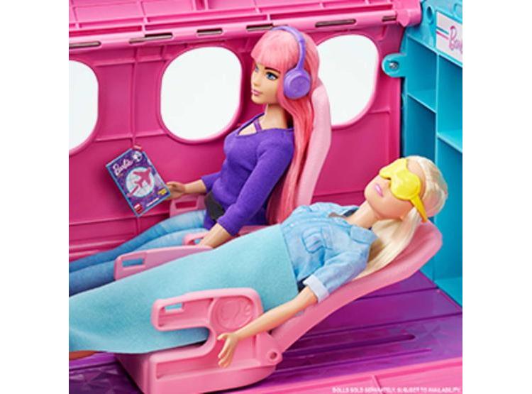 BARBIE DREAMPLANE CON ASIENTOS RECLINABLES Y MÁS DE 15 ACCESORIOS INCLUYENDO UN CACHORRO Y CARRITO DE SNACKS - 2