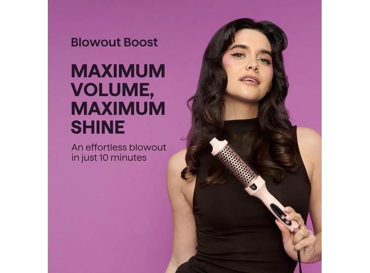 WAVYTALK CEPILLO TÉRMICO BLOWOUT BOOST, RIZADOR REDONDO CALENTADO, DOBLE VOLTAJE, TURMALINA CERÁMICA, TECNOLOGÍA IÓNICA - 5