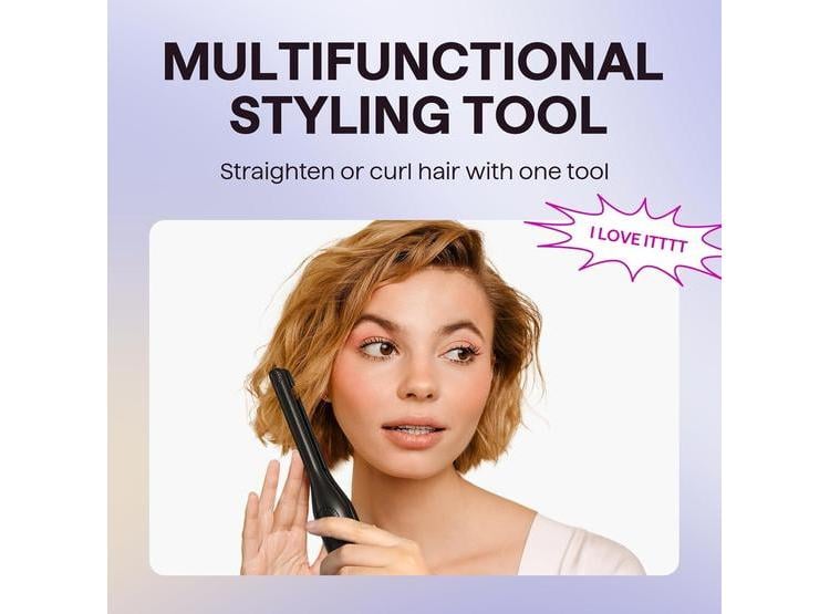 PLANCHA PEQUEÑA TIPO LÁPIZ PARA CABELLO CORTO Y FLEQUILLO. PEINADOS PRECISOS Y RIZOS SUAVES CON DISEÑO ANTIPELLIZCO - 2