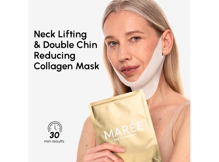 MÁSCARA MAREE CON ORO DE 24K, COLÁGENO PROFUNDO PARA MUJERES, REAFIRMA CUELLO Y MANDÍBULA CON RETINOL Y ÁCIDO HIALURÓNICO - 4