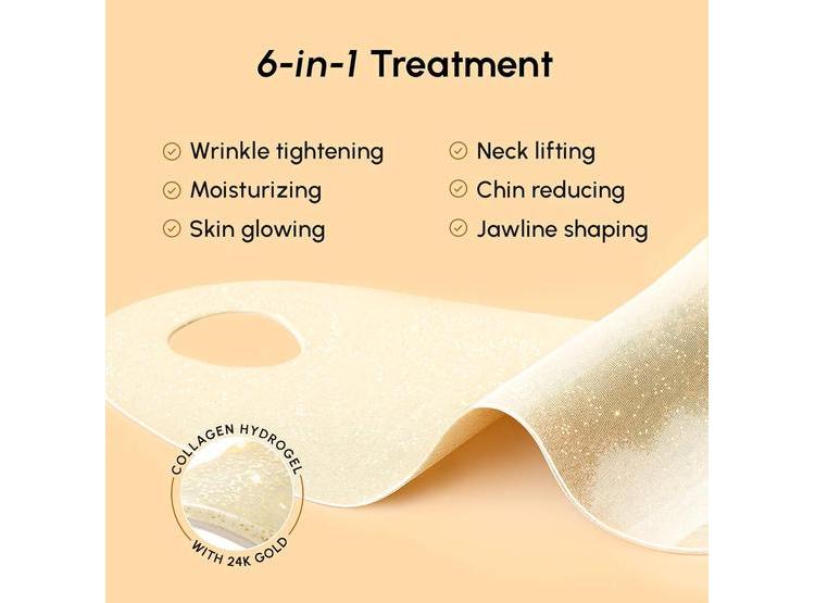 MÁSCARA MAREE CON ORO DE 24K, COLÁGENO PROFUNDO PARA MUJERES, REAFIRMA CUELLO Y MANDÍBULA CON RETINOL Y ÁCIDO HIALURÓNICO - 7