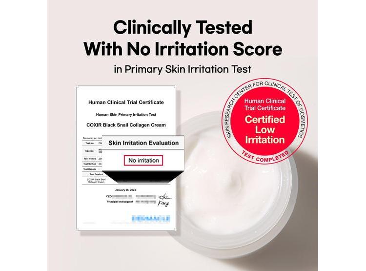 COXIR CREMA FACIAL COLÁGENO DE CARACOL NEGRO PARA HIDRATACIÓN, ELASTICIDAD Y SOPORTE DE BARRERA 50ML - 3