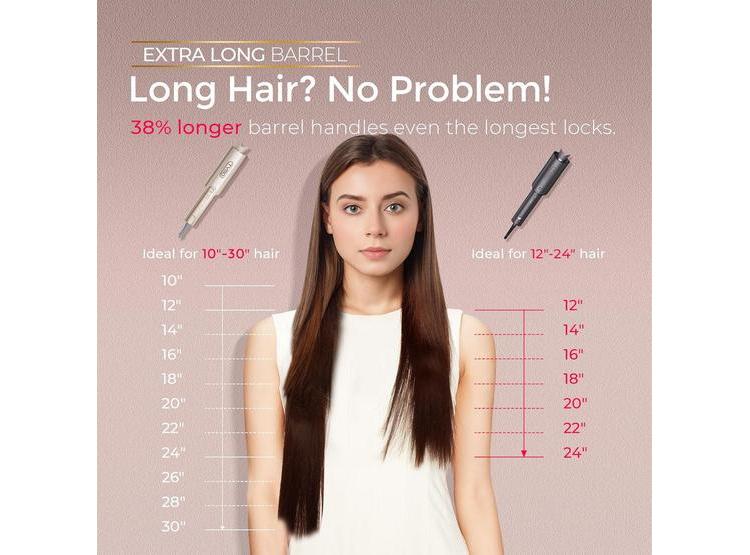 RIZADOR AUTOMÁTICO TYMO CURLPRO PLUS PARA CABELLO LARGO, DISEÑO ANTI-QUEMADURAS, ANTIENREDOS E IÓNICO - 2