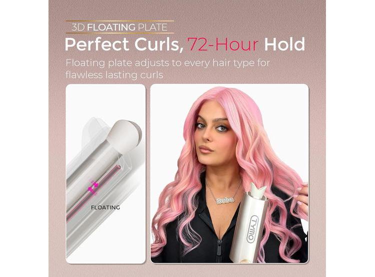 RIZADOR AUTOMÁTICO TYMO CURLPRO PLUS PARA CABELLO LARGO, DISEÑO ANTI-QUEMADURAS, ANTIENREDOS E IÓNICO - 4