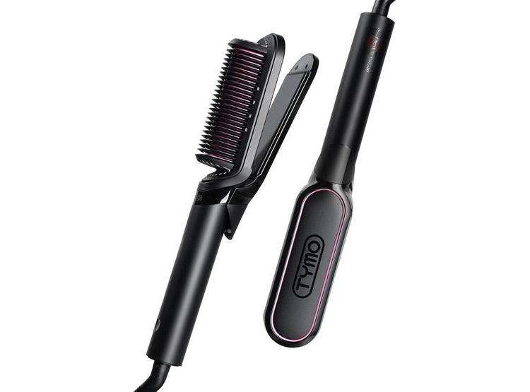 TYMO CEPILLO ALISADOR 2 EN 1 CON TECNOLOGÍA DE IONES Y VOLTAJE DUAL PARA ALISADO Y ANTI-FRIZZ - 1
