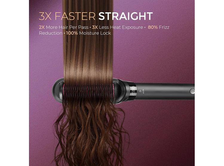 TYMO CEPILLO ALISADOR 2 EN 1 CON TECNOLOGÍA DE IONES Y VOLTAJE DUAL PARA ALISADO Y ANTI-FRIZZ - 3