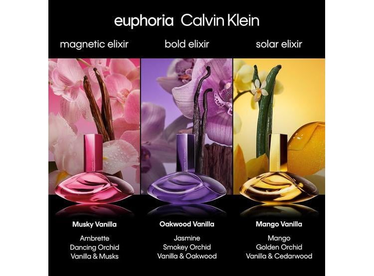 CALVIN KLEIN EUPHORIA BOLD ELIXIR, PERFUME CON JAZMÍN, ORQUÍDEA AHUMADA, VAINILLA Y ROBLE PARA MUJERES - 9